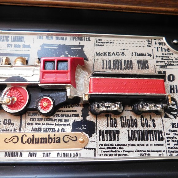 Vintage Intercraft Industries COLUMBIA and DIXIE BELLE Trains Wall Plaques - Picture 8 of 13